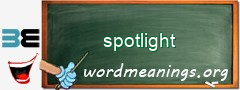 WordMeaning blackboard for spotlight